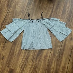 Parker cold shoulder flamenco blouse size medium